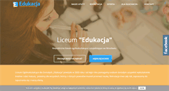 Desktop Screenshot of liceum.wszedukacja.pl